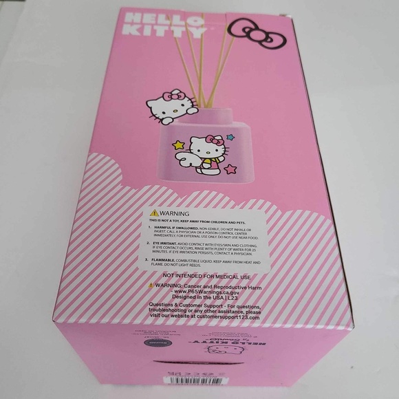 Hello Kitty pink ceramic diffuser w/5 reed sticks &120ml lavender oil brand new - Picture 15 of 15